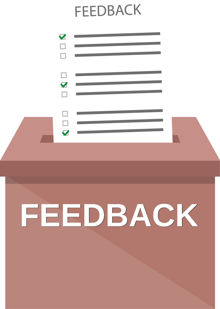 Feedback Form Paper in Feedback Box